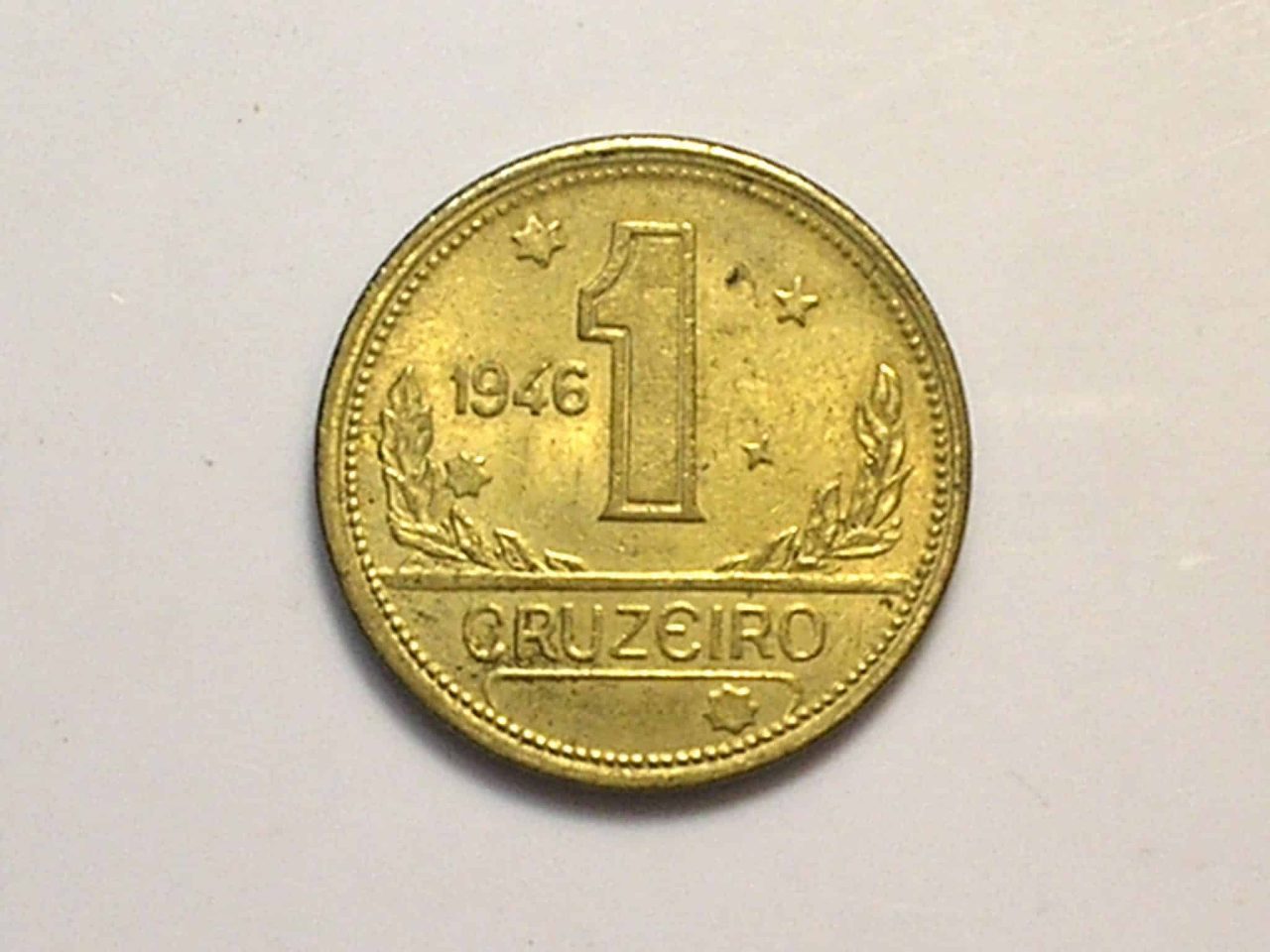 | Casa do Colecionador 1 Cruzeiro 1946 / Mapa do Brasil / Sob/Flor