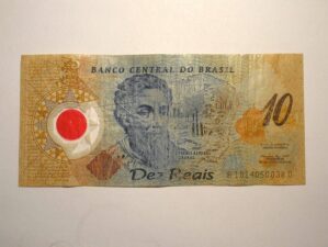 10 Reais - 2001 - Catalogo "C-332 - Escrito no anverso Pedro Alvares Cabral - final 38