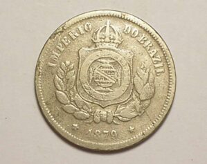 100 Réis - 1879 - Império do Brasil / Data escassa