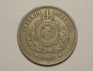 100 Réis - 1881 - Império do Brasil / Mbc