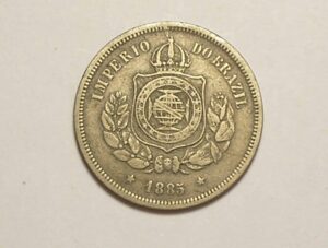100 Réis - 1885 - Império do Brasil / Mbc