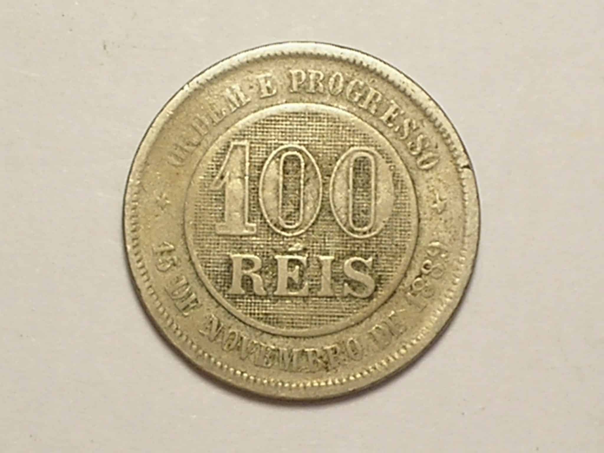 | Casa do Colecionador 100 Réis - 1897 - República do Brasil / Mbc