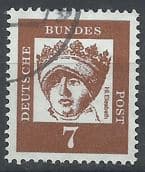 28e10 Filatelia Selo Alemanha Hl Elizabeth 1961 Carimbado Selos Postais