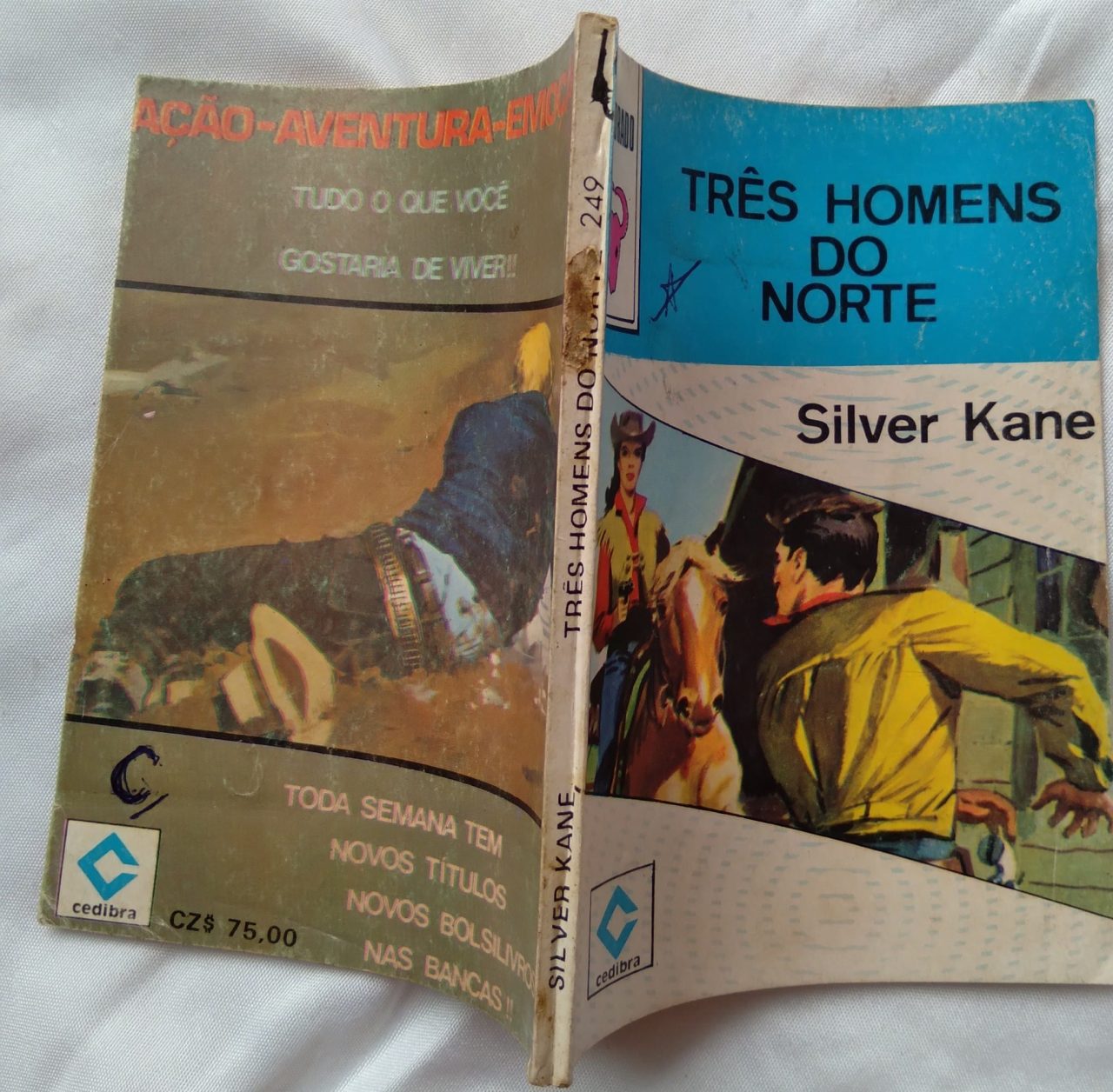 | Casa do Colecionador Bolsilivro cedibra colorado 249. Silver Kane Três homens do norte.