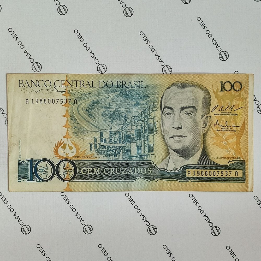 | Casa do Colecionador Brasil | 100 Cruzados | Ced-055