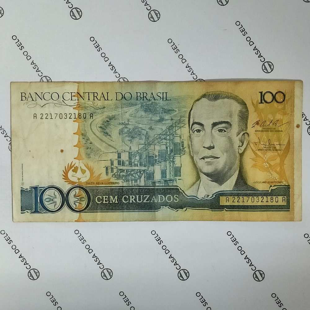 | Casa do Colecionador Brasil | 100 Cruzados | Ced-058