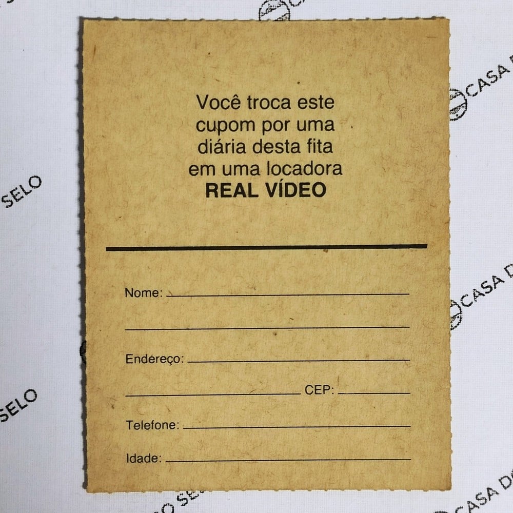 | Casa do Colecionador Cortina de Fogo | Cupom de Locadora - CUP-006