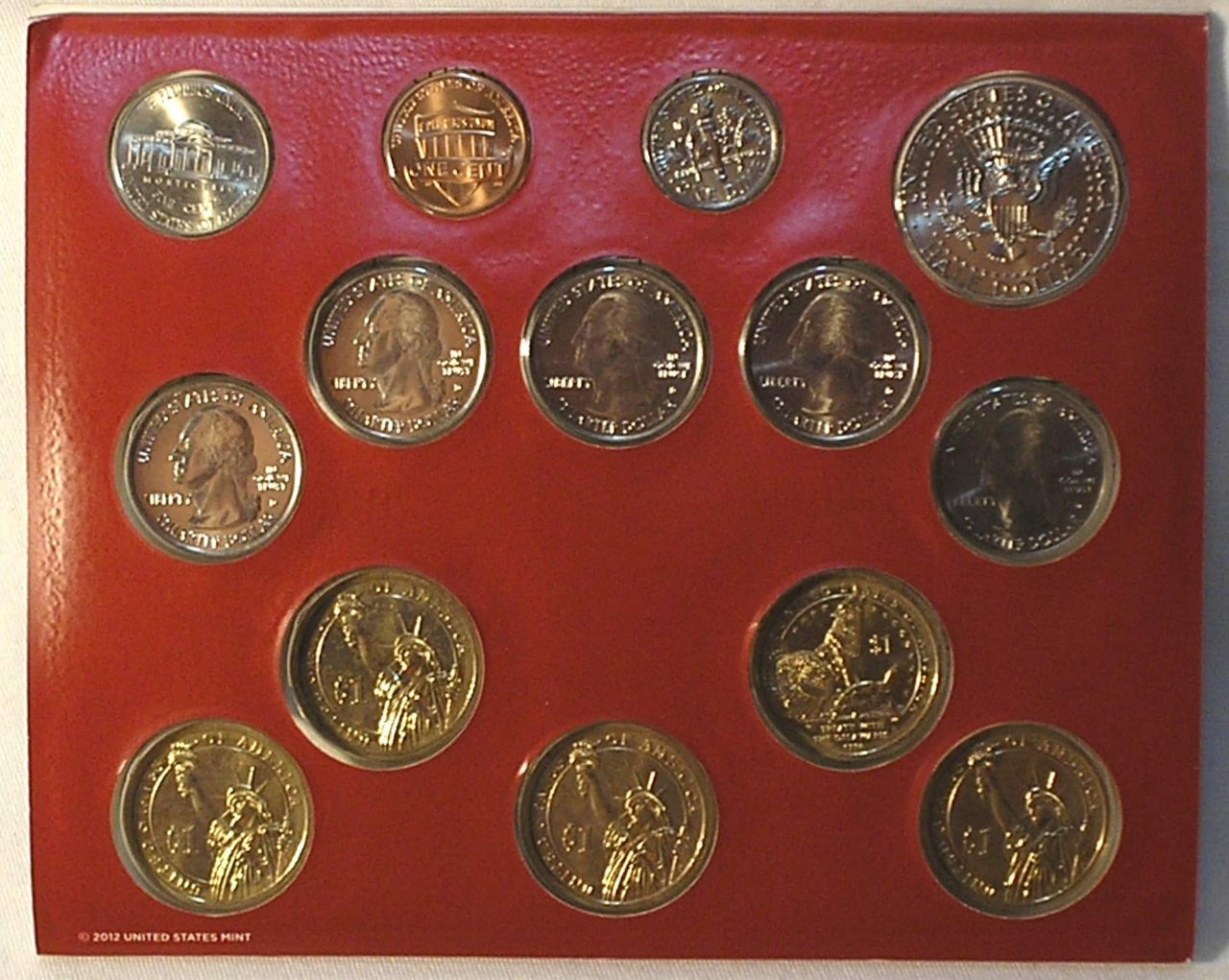 | Casa do Colecionador Estojo Usa Mint Set 2013-D Denver com 14 moedas Uncirculated / Cod.prs1