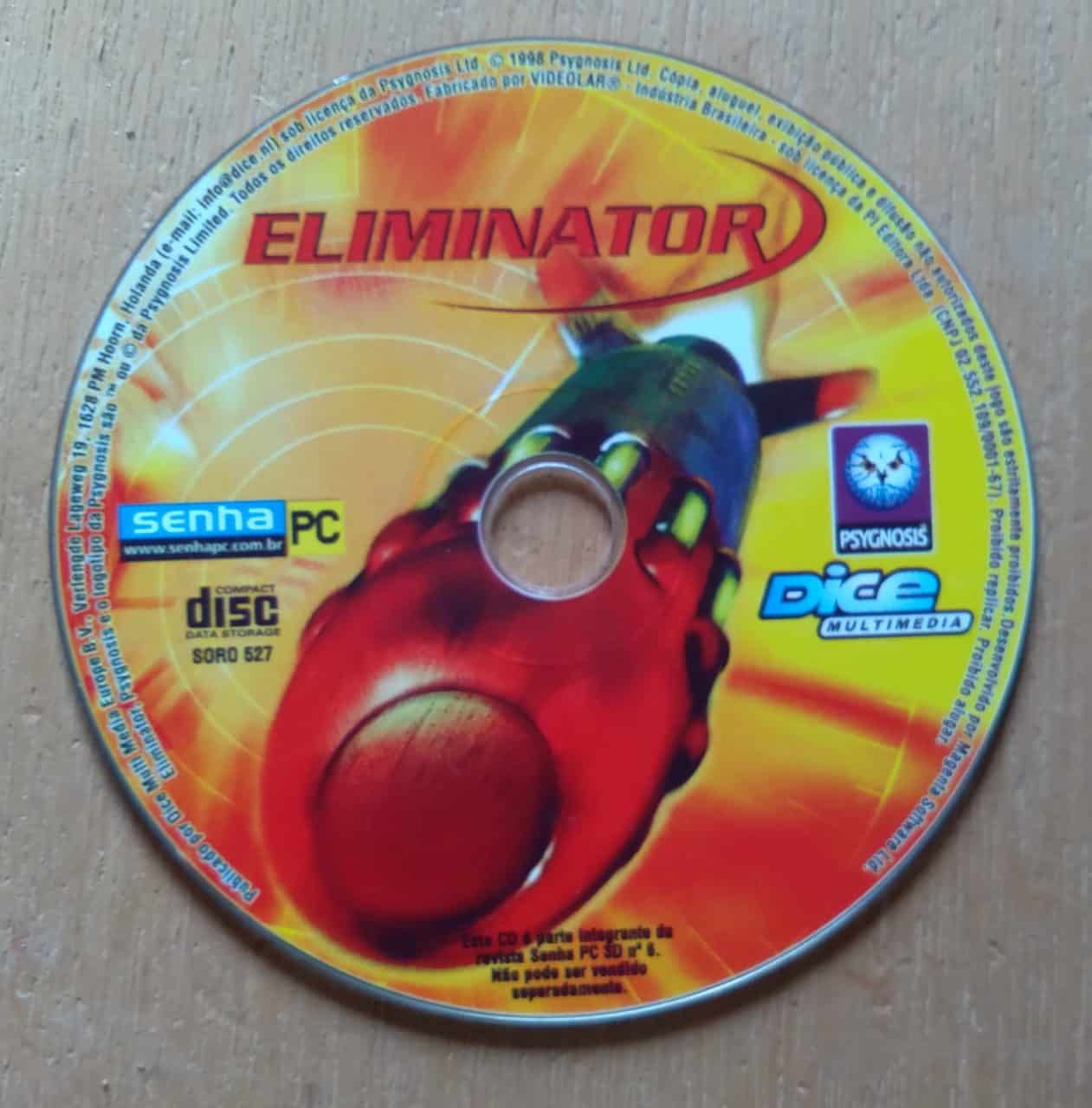 | Casa do Colecionador Jogo para Computador / Eliminator / Psygnosis Dice Multimídia.
