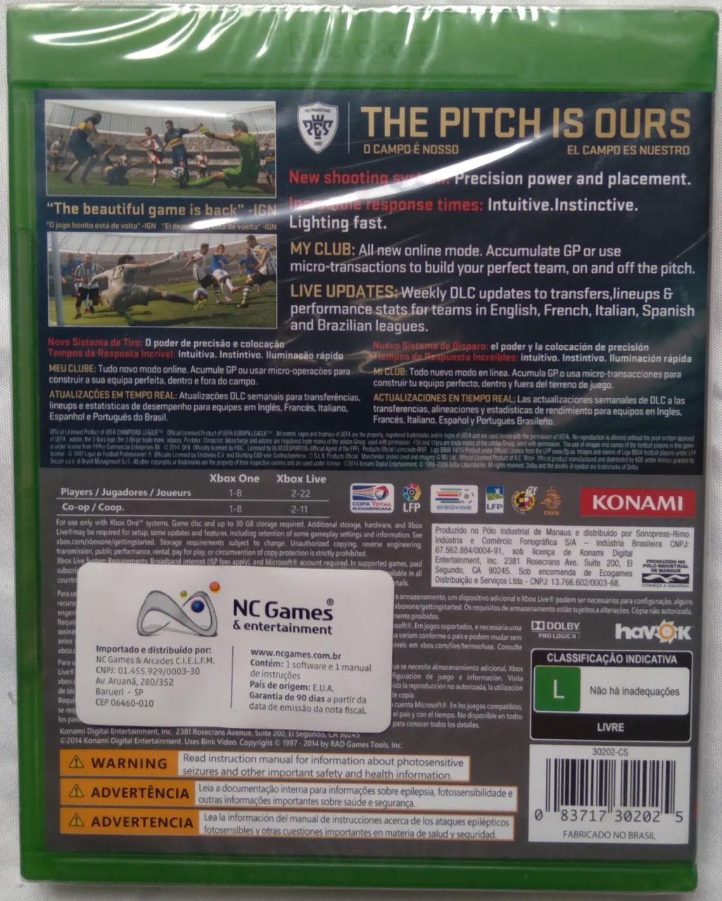 | Casa do Colecionador Jogo Xbox One PRS 2015 Pro evolution soccer. Original lacrado.