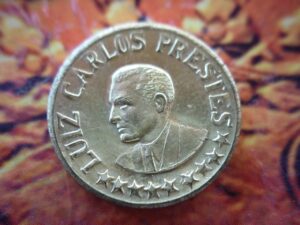 MEDALHA COMEMORATIVA LUIZ CARLOS PRESTES .
