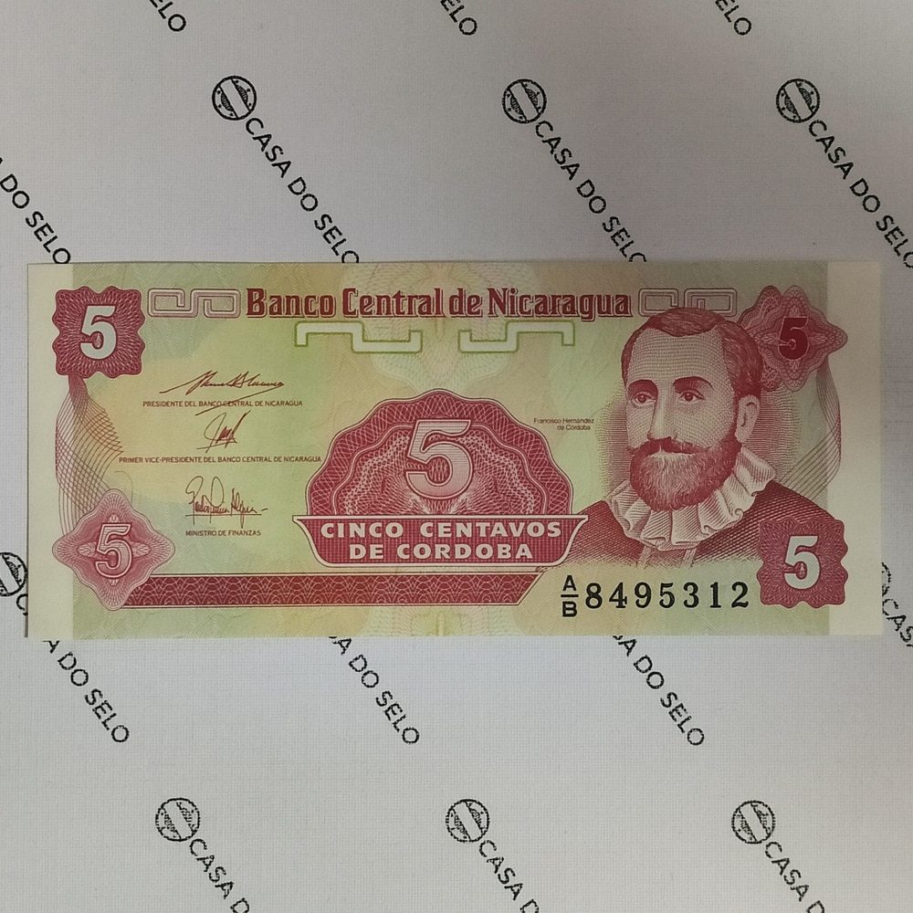| Casa do Colecionador Nicarágua | 5 Centavos de Cordoba | Ced-010