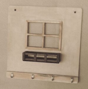 Porta chaves com janela 1 - Mini-art