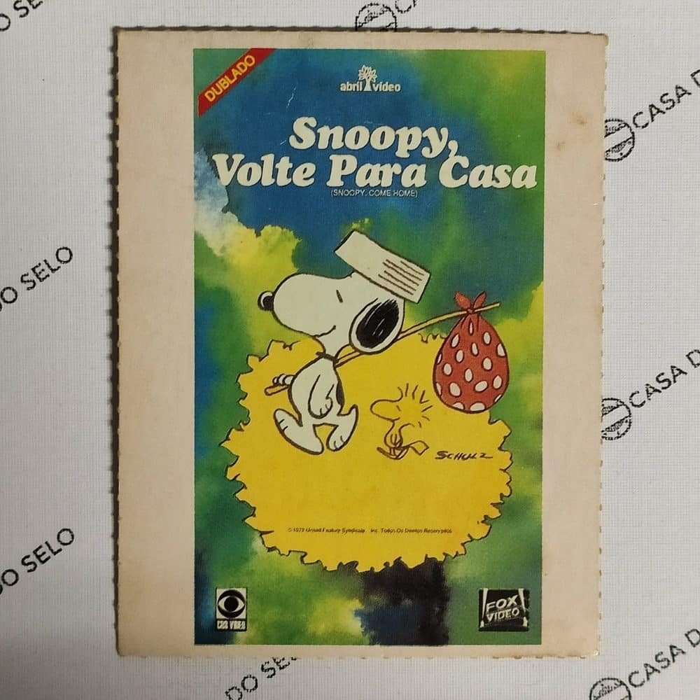 Snoopey, Volte Para Casa | Cupom de Locadora - CUP-014