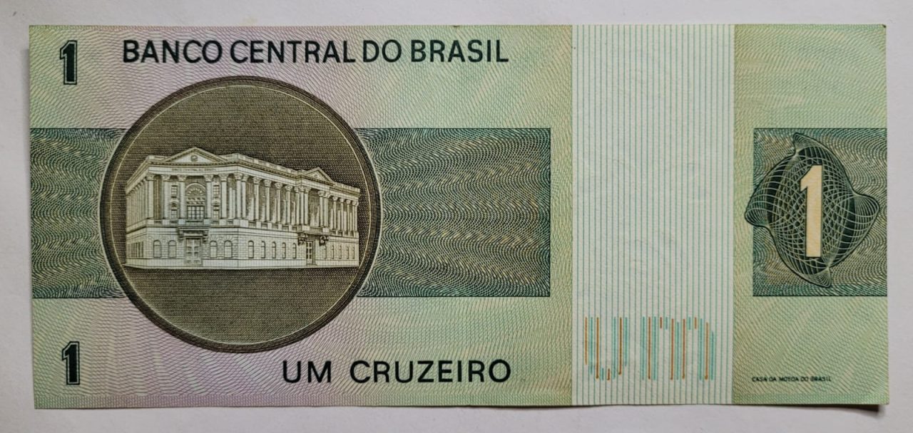 | Casa do Colecionador 1 (Um Cruzeiro) - Cédula C129 - SOB (Ano 1970)