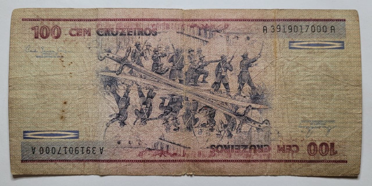 | Casa do Colecionador 100 (Cem Cruzeiros) - Cédula C156 - BC (Ano 1981)