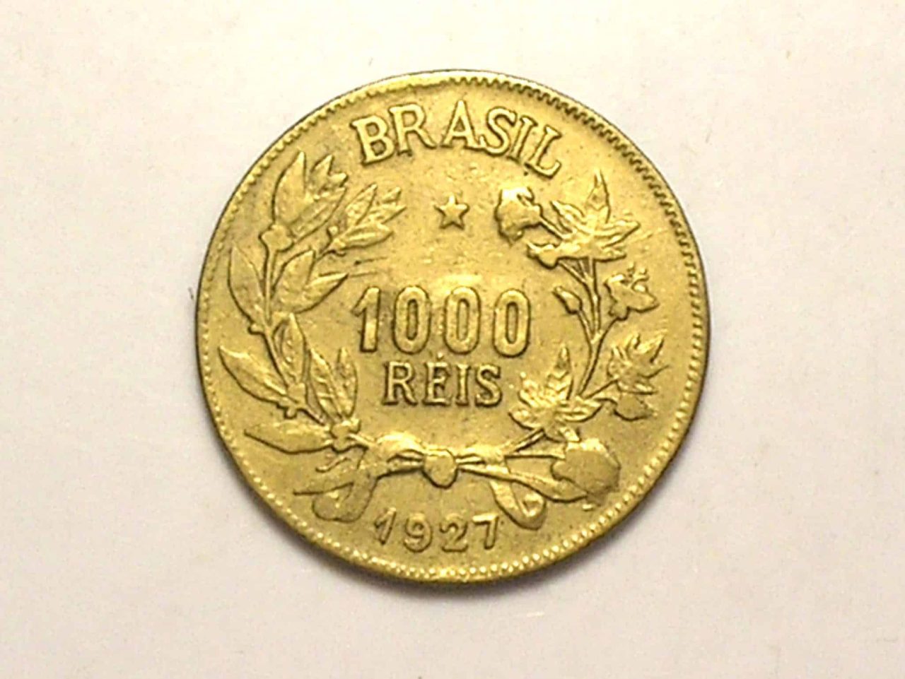 | Casa do Colecionador 1.000 Réis - 1927 / Símbolo da Fortuna - Bonita.