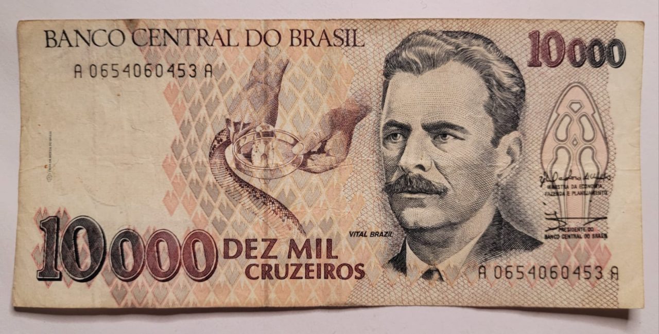 | Casa do Colecionador 10.000 (Dez Mil Cruzeiros) - Cédula C223 - MBC (Ano 1991)