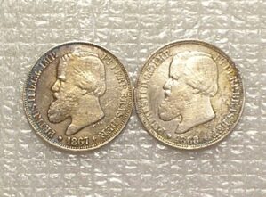 200 Réis -1867 / 1868 - Prata - Mbc