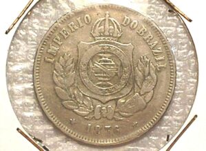 200 Réis - 1876 / Data escassa / Niquel / Mbc