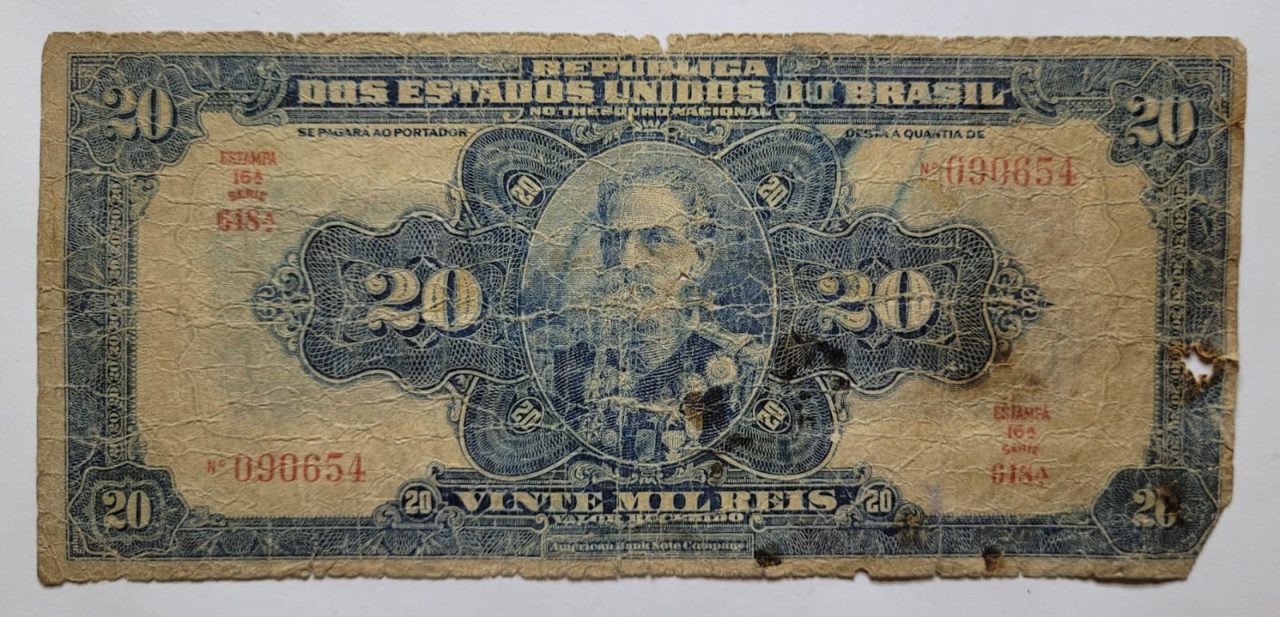 | Casa do Colecionador 20.000 (Vinte Mil Réis) - Cédula R119d - R (Ano 1942)