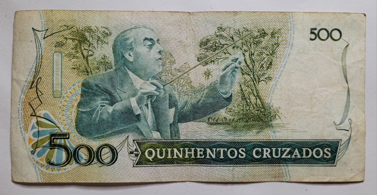 | Casa do Colecionador 500 (Quinhentos Cruzados) - Cédula C189 - MBC (Ano 1986)