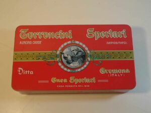 Antiga lata de biscoito Italiana da Torroncini Sperlari - desde 1836 - 2009 / nova
