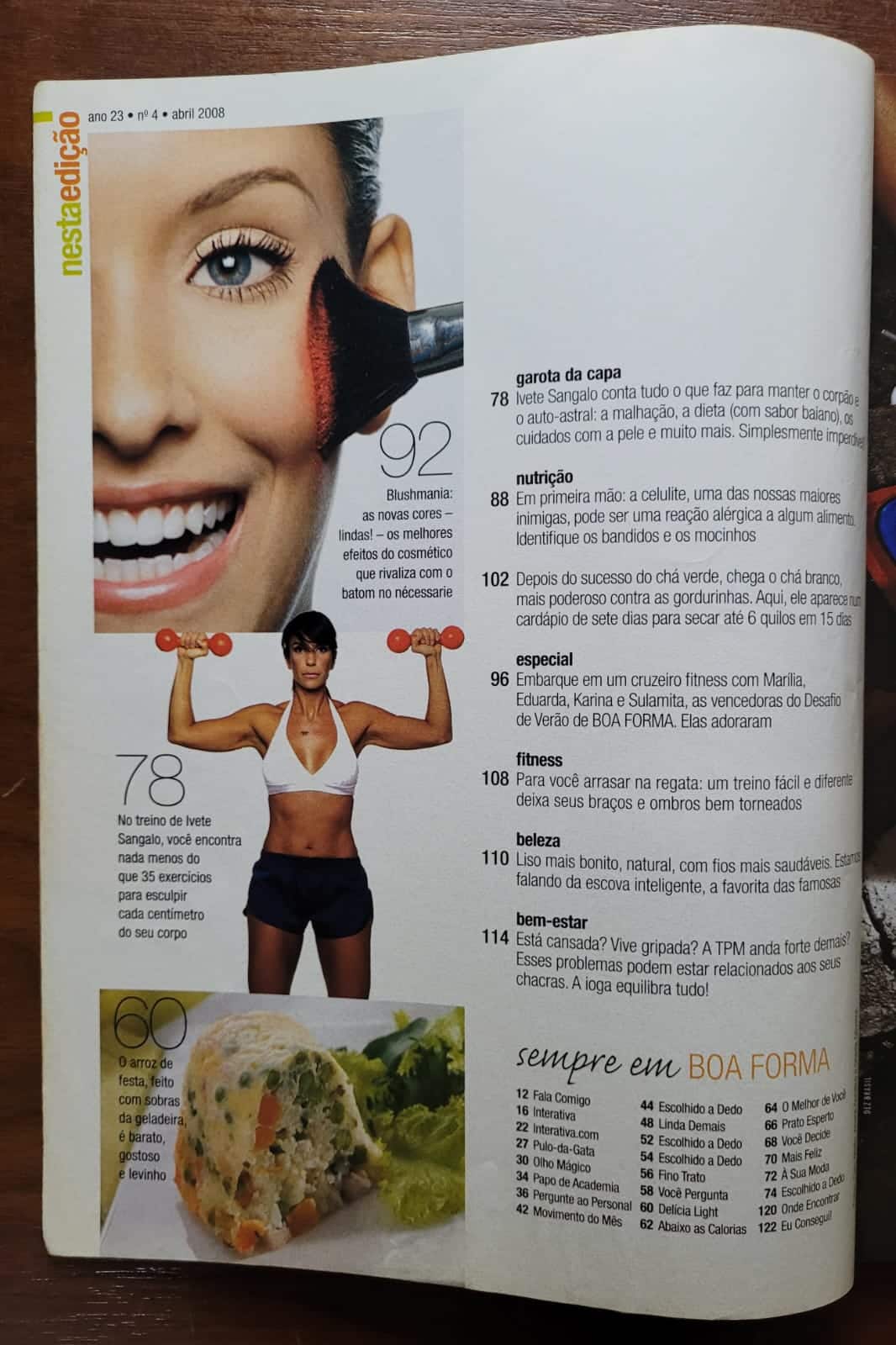 | Casa do Colecionador Boa forma Nº 252 - Ivete Sangalo - Abril 2008 (Revista)