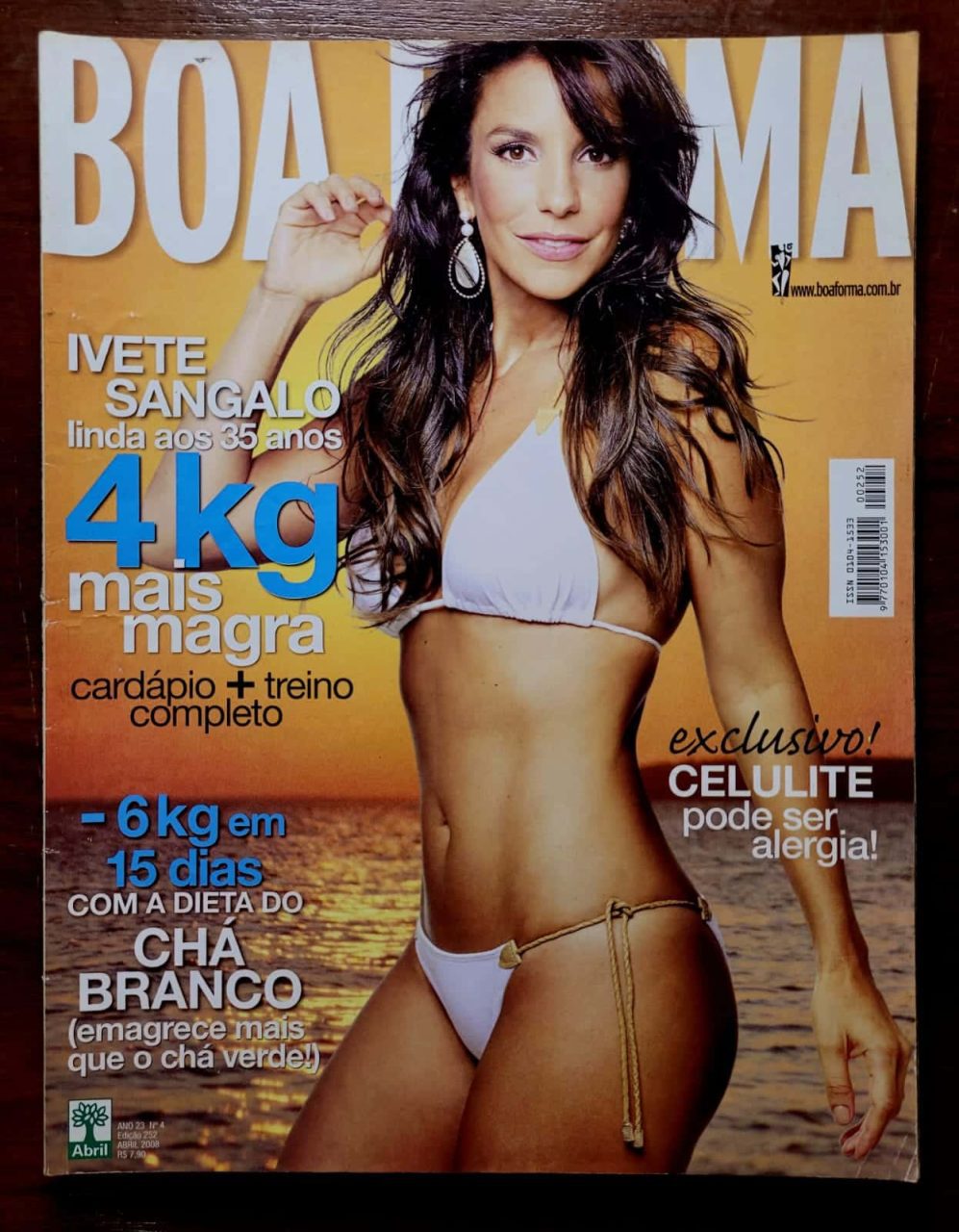 | Casa do Colecionador Boa forma Nº 252 - Ivete Sangalo - Abril 2008 (Revista)