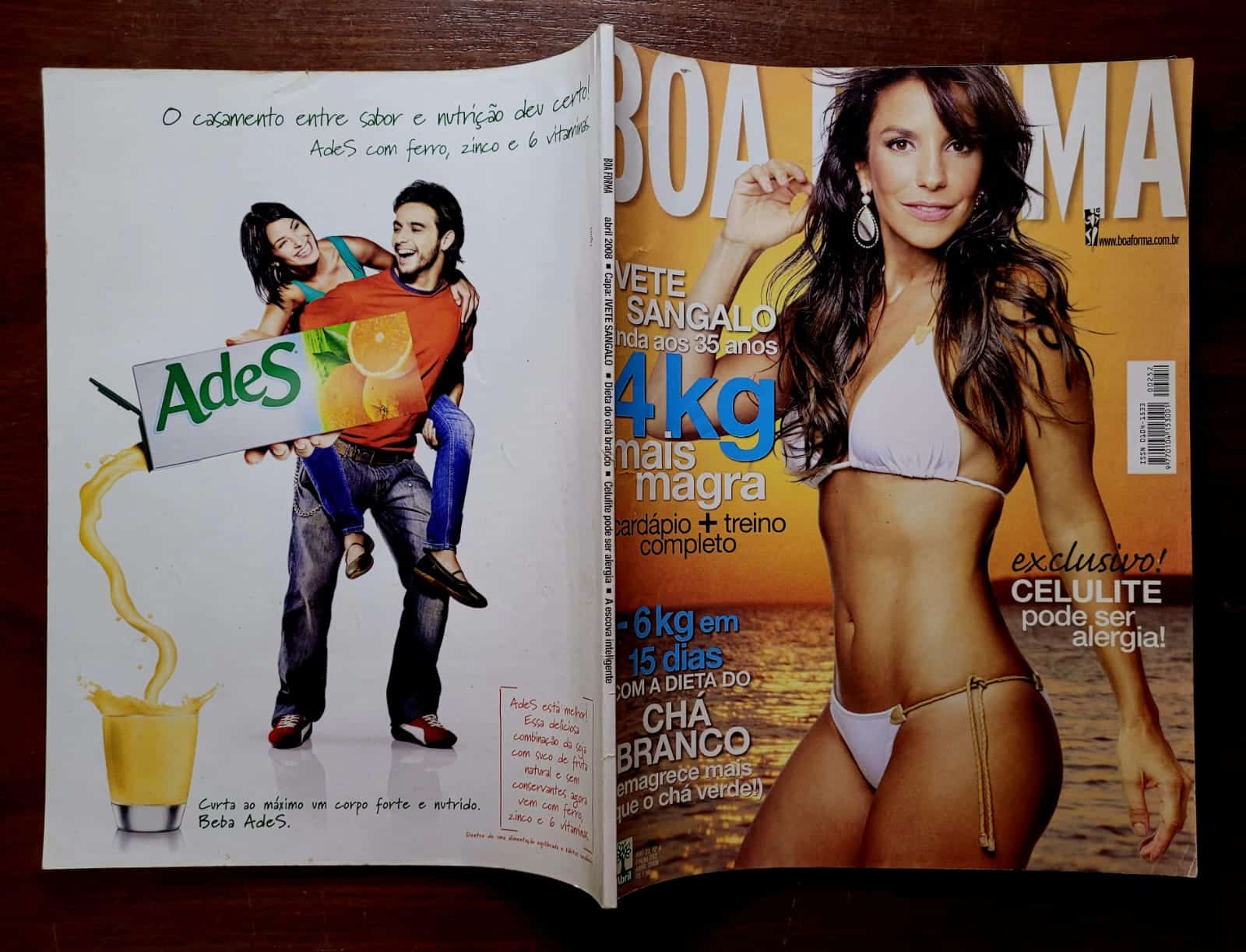 | Casa do Colecionador Boa forma Nº 252 - Ivete Sangalo - Abril 2008 (Revista)