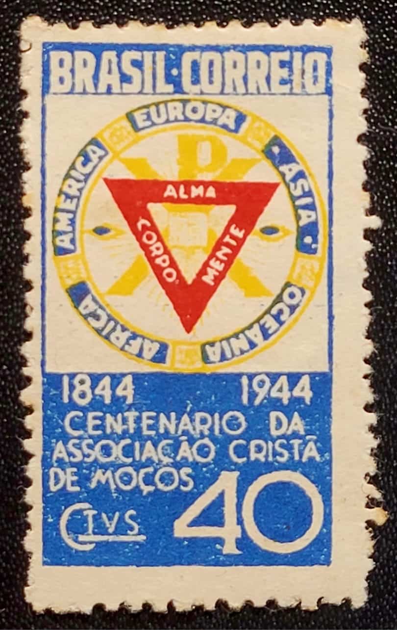 | Casa do Colecionador Comemorativos - RHM C0192 (Novo com Goma) Centenário da Associação Cristã de Moços - 07/06/1944 (Selos do Brasil)