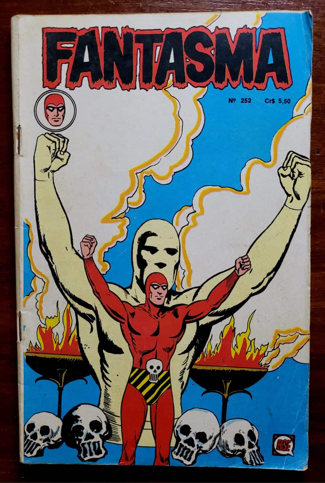 | Casa do Colecionador Fantasma Nº 252 - A História dos Bandar (Rio Gráfica Editora - RGE) Fevereiro 1977 (HQ/Gibi)