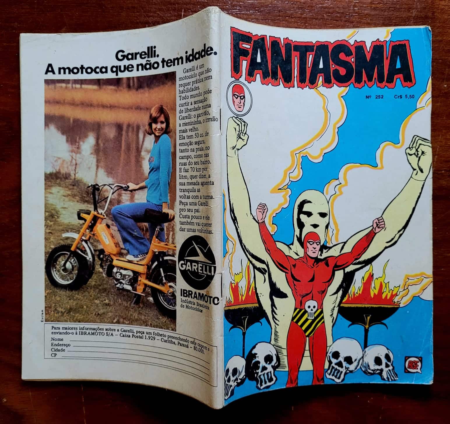 | Casa do Colecionador Fantasma Nº 252 - A História dos Bandar (Rio Gráfica Editora - RGE) Fevereiro 1977 (HQ/Gibi)