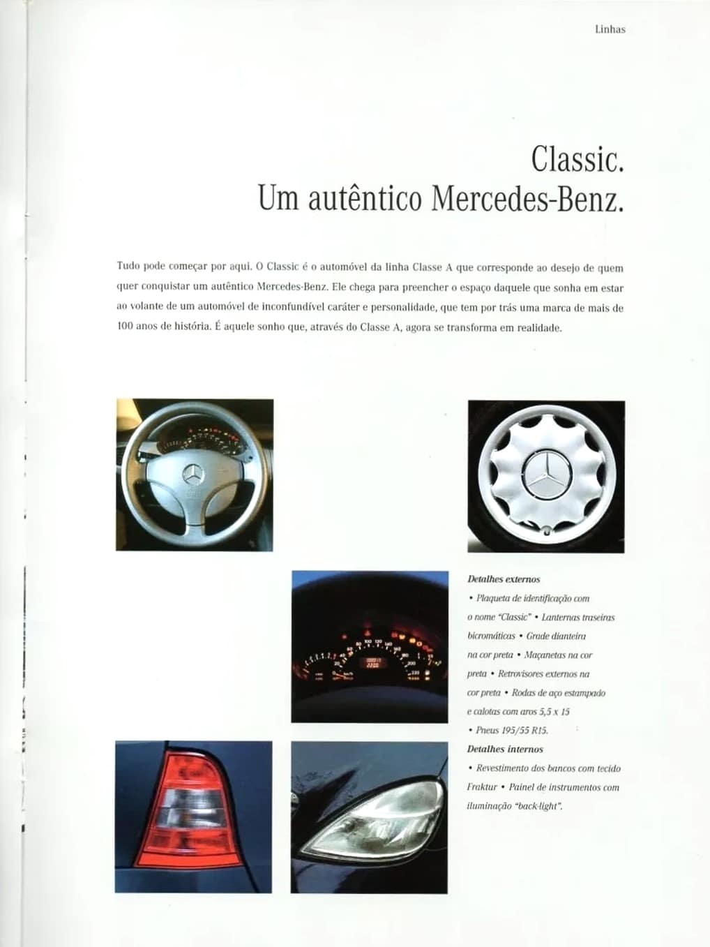 | Casa do Colecionador Folder Catalogo Lançamento Mercedes Benz Classe A - 2003