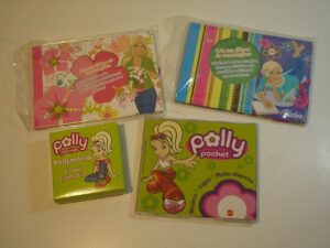 Kit da Polly e Barbie Vamos brincar - Tem Cd da Polly, Bijuterias e dois porta retratos para colocar sua fotos ( Tudo Novo)