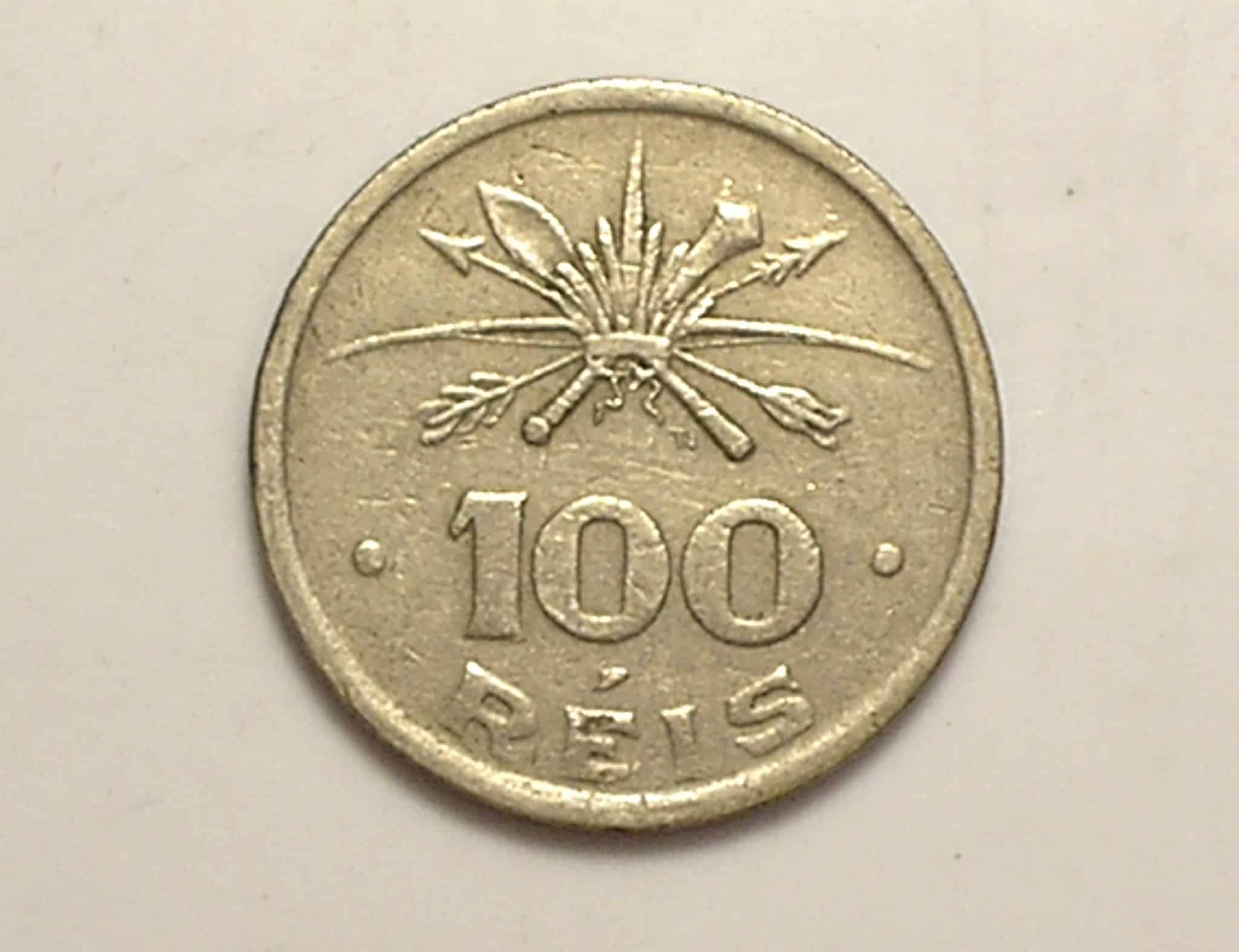 | Casa do Colecionador Variante Indiio com círculo no rosto - 100 Réis - 1932 / Vicente