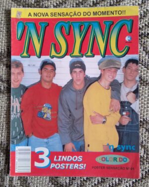 23DM Revista poster Sensação 1. 'N Sync em 3 imagens lindas.