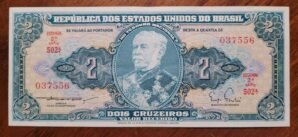 Cédula C062 - 2 Cruzeiros (MBC/Sob) Série 502ª - Ano 1956
