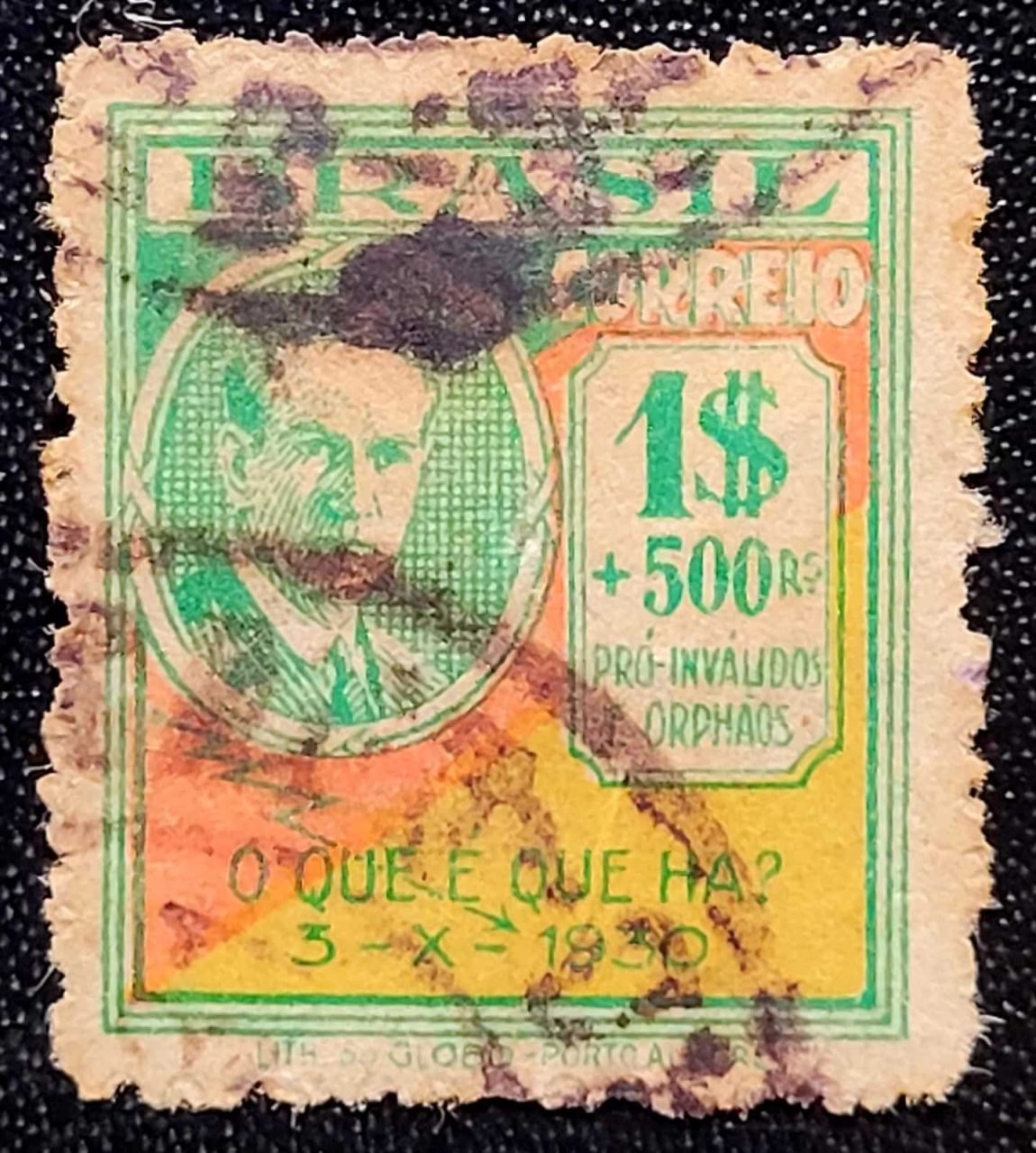 | Casa do Colecionador Comemorativos - RHM C0037 (Usado) 1.000 Réis - Revolução de 3 de Outubro de 1930 - 29/04/1931 (Selos do Brasil)