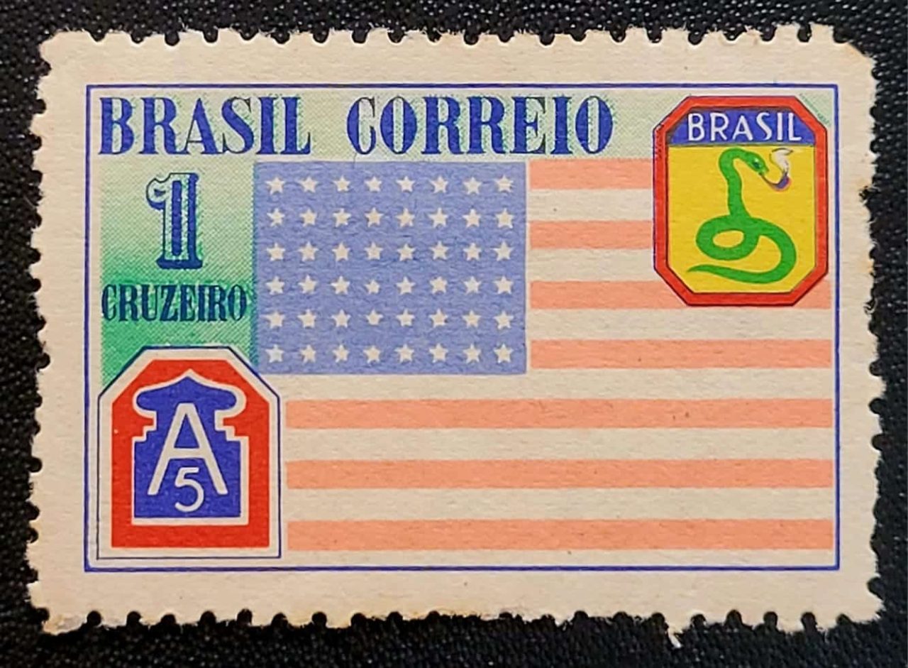 | Casa do Colecionador Comemorativos - RHM C0208 (Novo) 1 Cr$ - FEB - 18/07/1945 (Selos do Brasil)