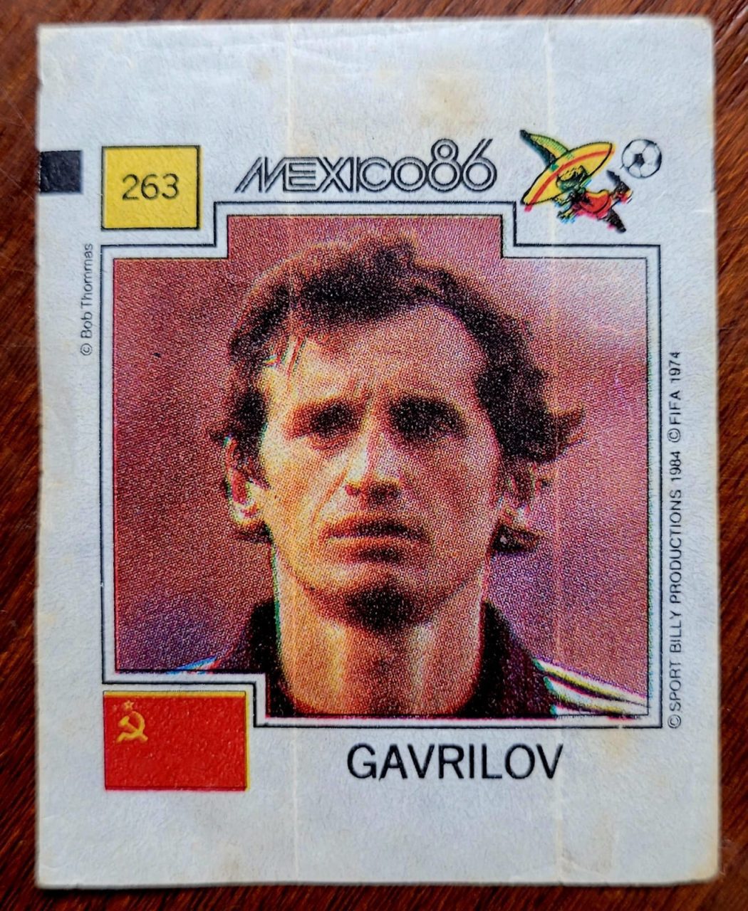 | Casa do Colecionador Figurinha Ping Pong - México 86 - Nº 263 - U.S.S.R. - Gavrilov