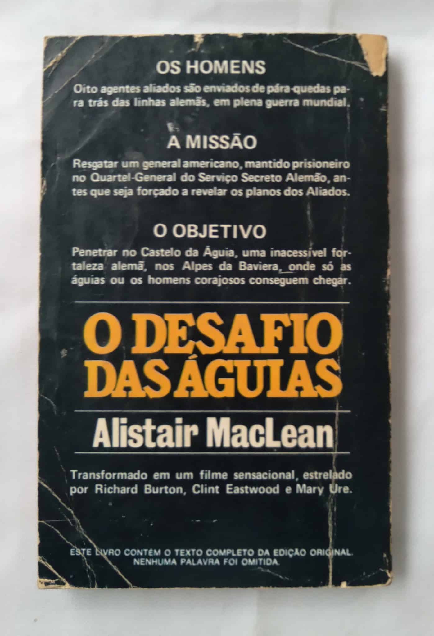 | Casa do Colecionador Lq17. Bolsilivro Edibolso O desafio das aguias. Alistair MacLean.