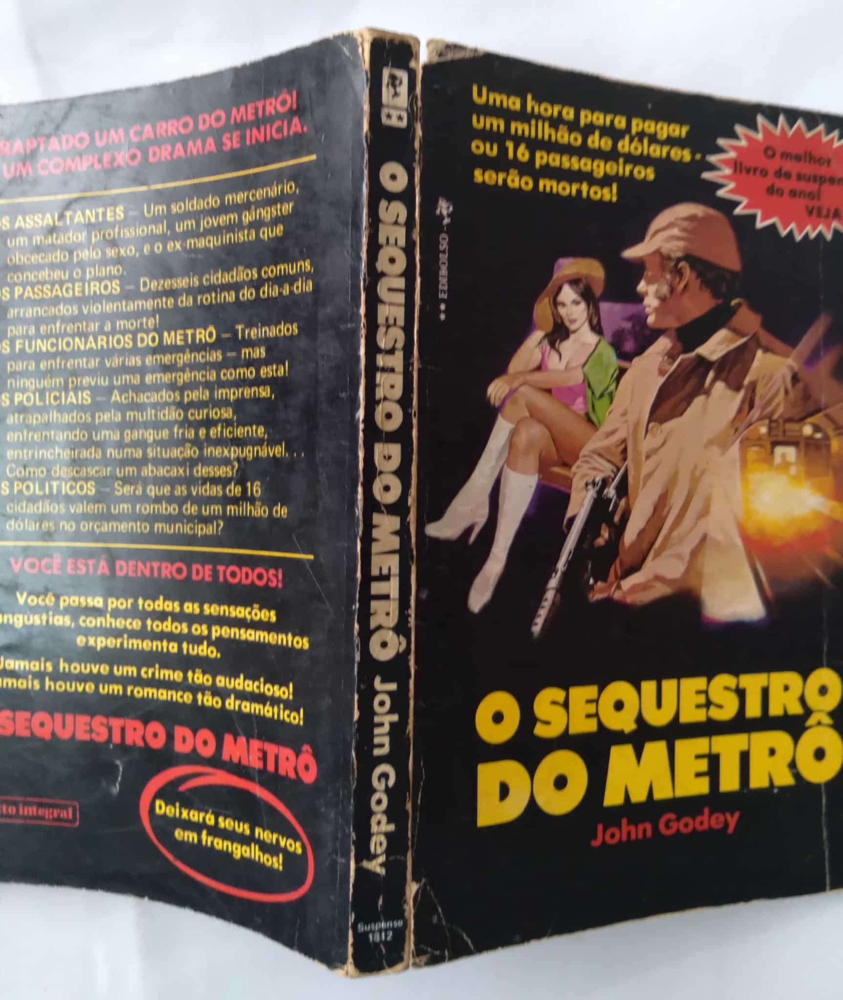 | Casa do Colecionador Lq17. Bolsilivro Edibolso O sequestro do metrô. John Godey.