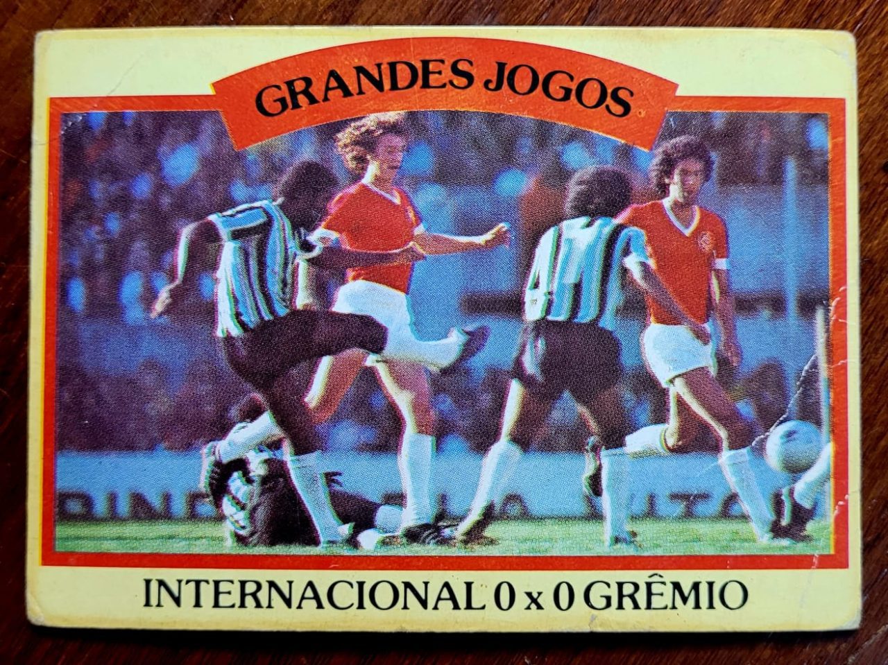 | Casa do Colecionador Ping Pong Futebol Cards - Grandes Jogos Nº 04-A (Internacional 0 X 0 Grêmio)