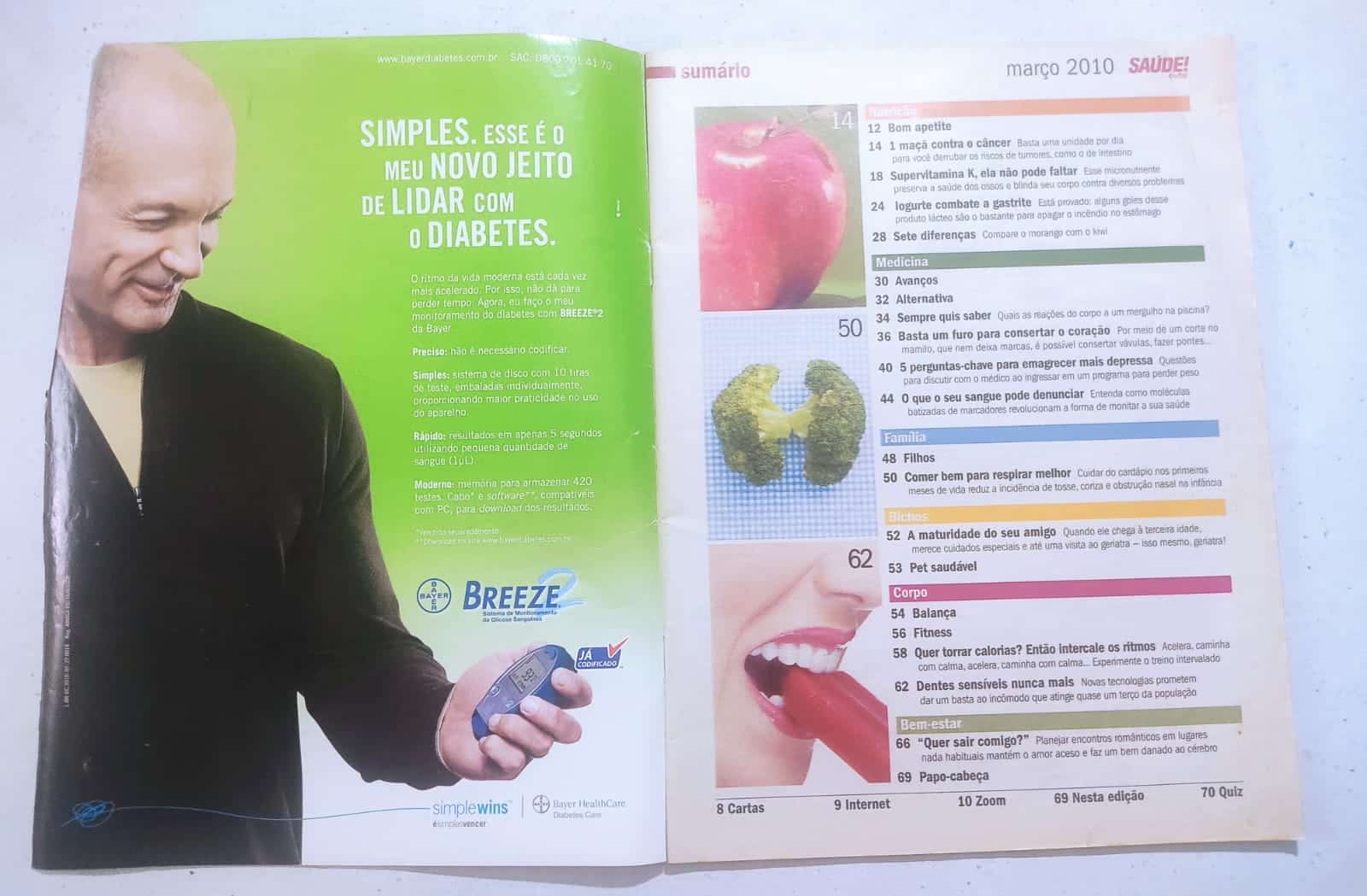 | Casa do Colecionador Saúde é Vital Nº 322 – A Dieta da Supervitamina K (Editora Abril) Março 2010 (Revista)