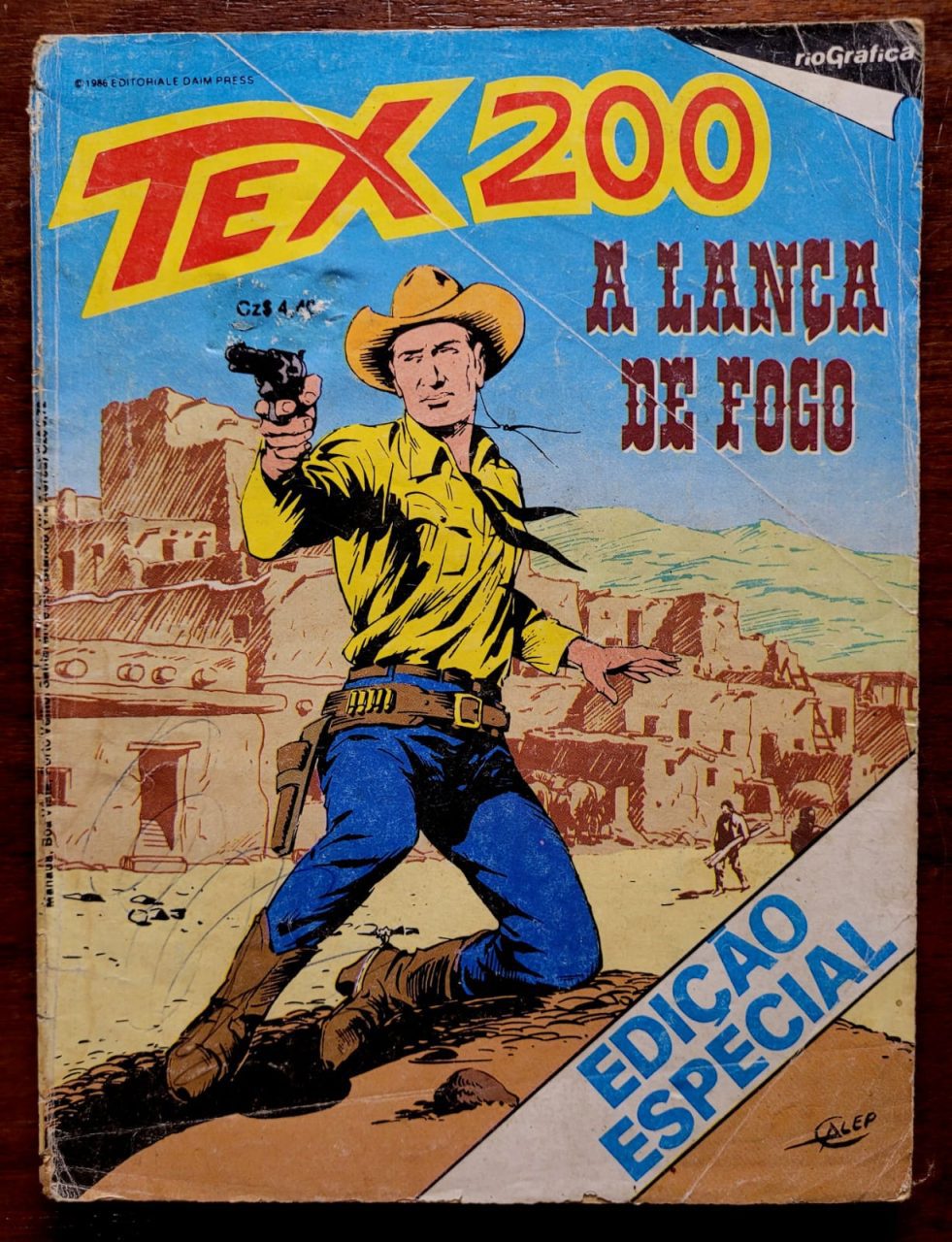 | Casa do Colecionador Tex Nº 200 - A Lança de Fogo - Edição Especial (Rio Gráfica) - 1986 (Leia a descrição)