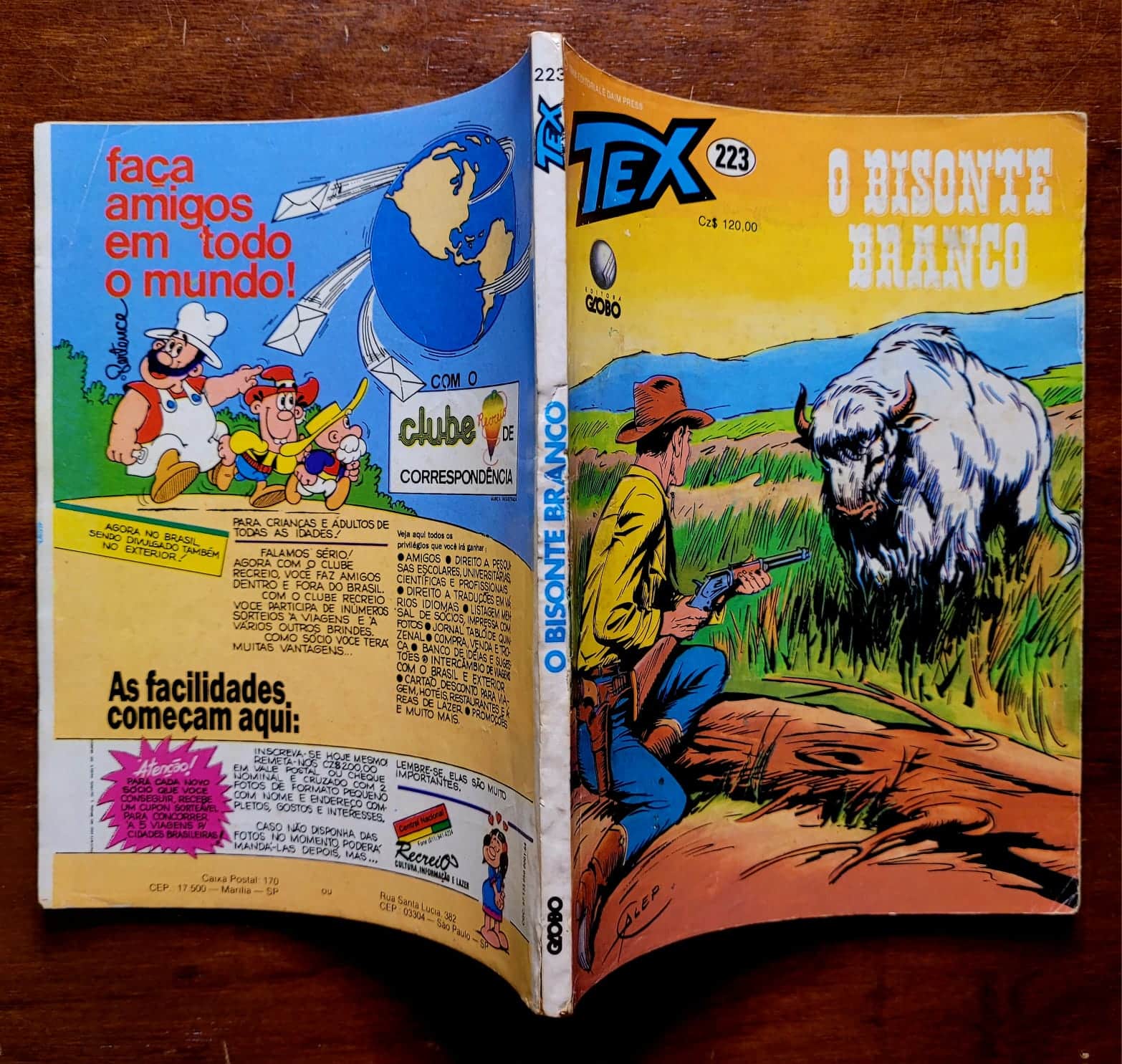 | Casa do Colecionador Tex Nº 223 - O Bisonte Branco (Editora Globo) - 1988