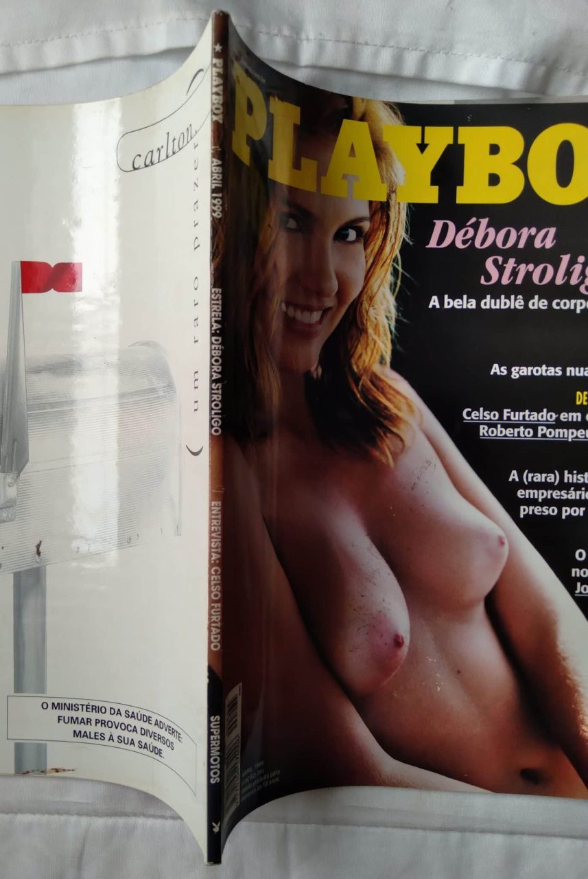 | Casa do Colecionador 241Q Revista Playboy 285. Débora Stroligo e poster de Kimber West.