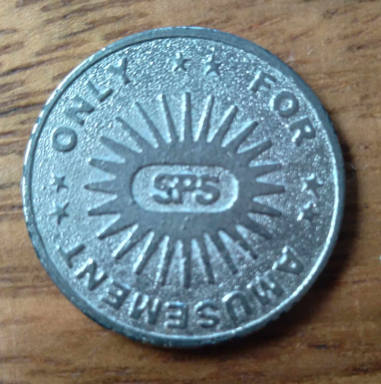 | Casa do Colecionador 5ab. ficha Token SPS For Amusement only.