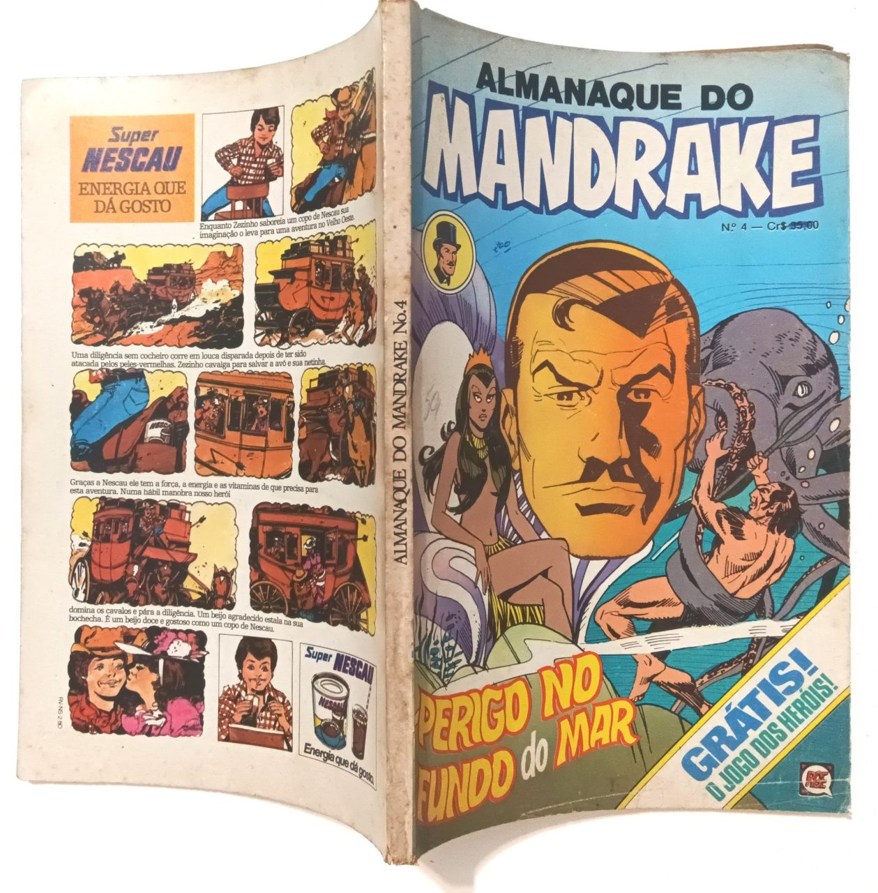 | Casa do Colecionador Almanaque do Mandrake nº 4, formatinho, RGE 1980. HQ/Gibi